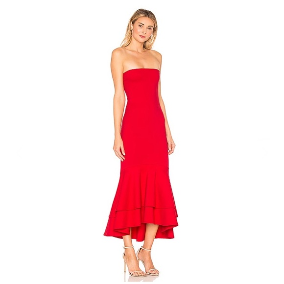 Lovers and Friends Dillion Midi in Poppy Red Size S from REVOLVE - Picture 2 of 7